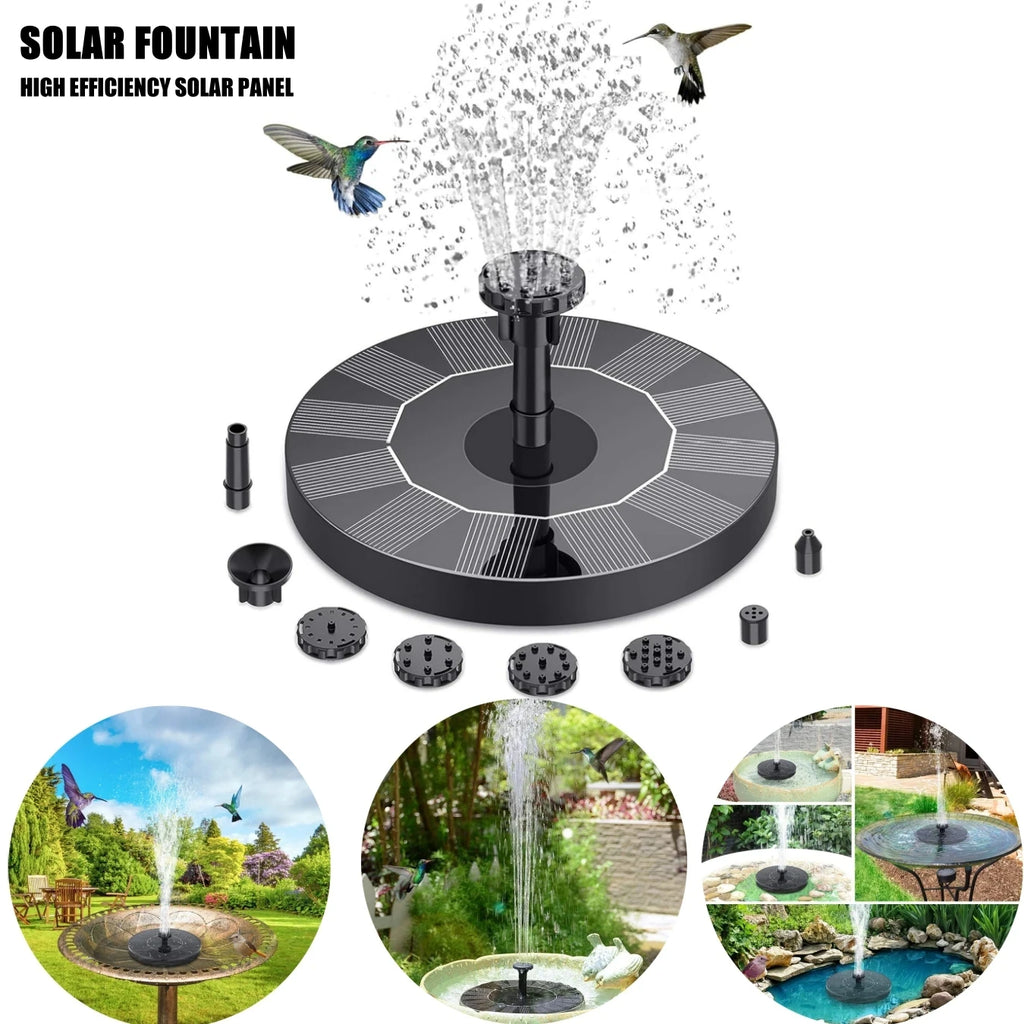 Mini Solar Water Fountain – Garden Pond & Bird Bath Pump Solar Garden Fountain Babs