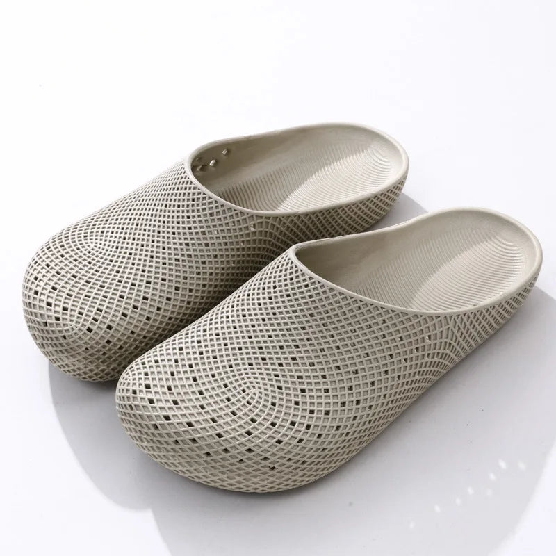 Men's Breathable Slip-On Clogs – Anti-Slip Summer Sandals Slip-On Clogs Babs 44-45 Khaki