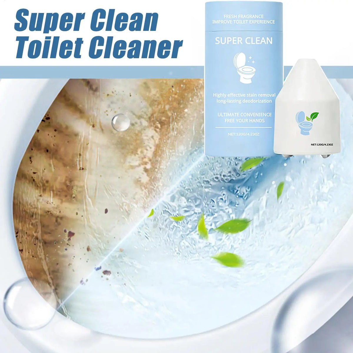 Automatic Toilet Cleaner – Descaling, Deodorizing Tablet Toilet Tank Cleaner Babs