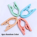 Portable Foldable Travel Clothes Hanger – Anti-Slip, Space-Saving Foldable Travel Hanger Babs 4pcs Random Color