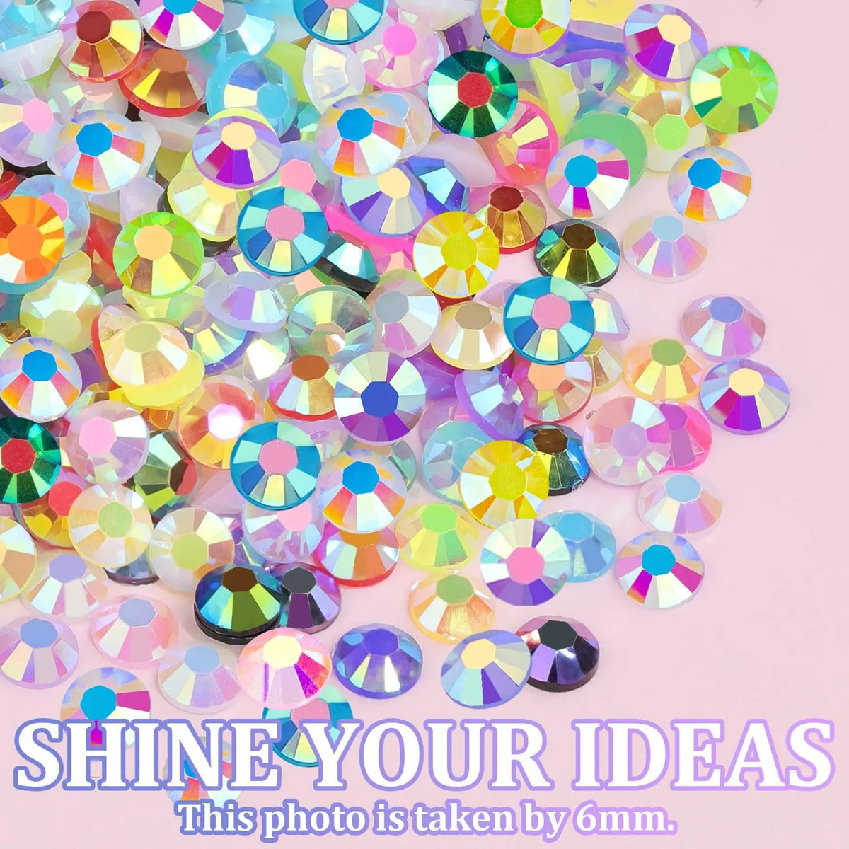 40-Grid 3mm Flatback Rhinestone Kit – 18,000 Multicolor Gems Rhinestone Craft Kit Babs