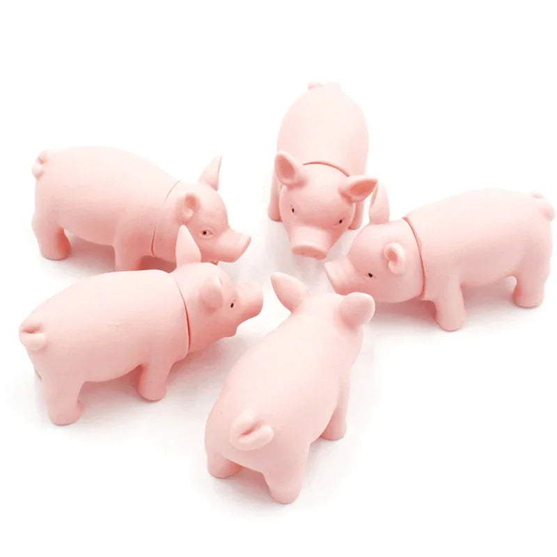 Squeaky Pig Dog Toy – Interactive Chew & Bite Ball for Pets Squeaky Dog Toy Babs