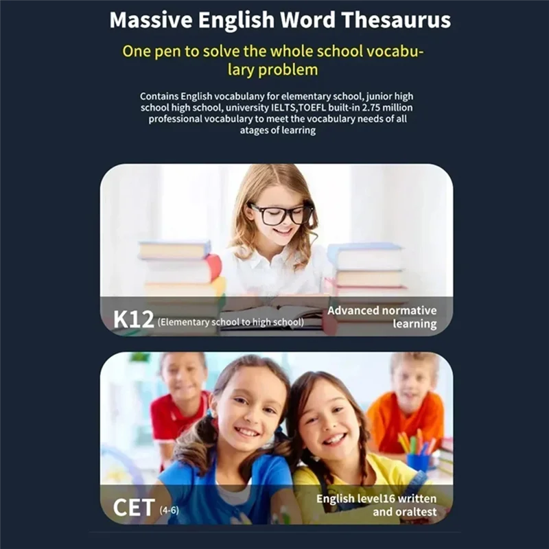 Language Translator Pen – 112 Languages, WiFi & Offline Language Translator Pen Babs black NONE