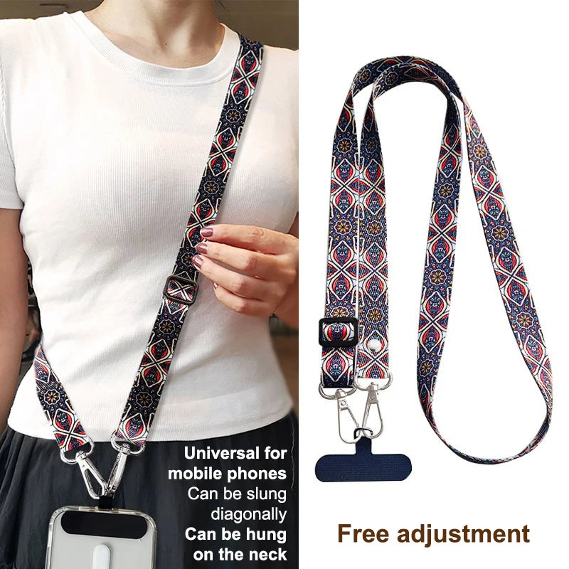 Adjustable Phone Lanyard Crossbody Neck Strap – Universal Fit Phone Lanyard Strap Babs