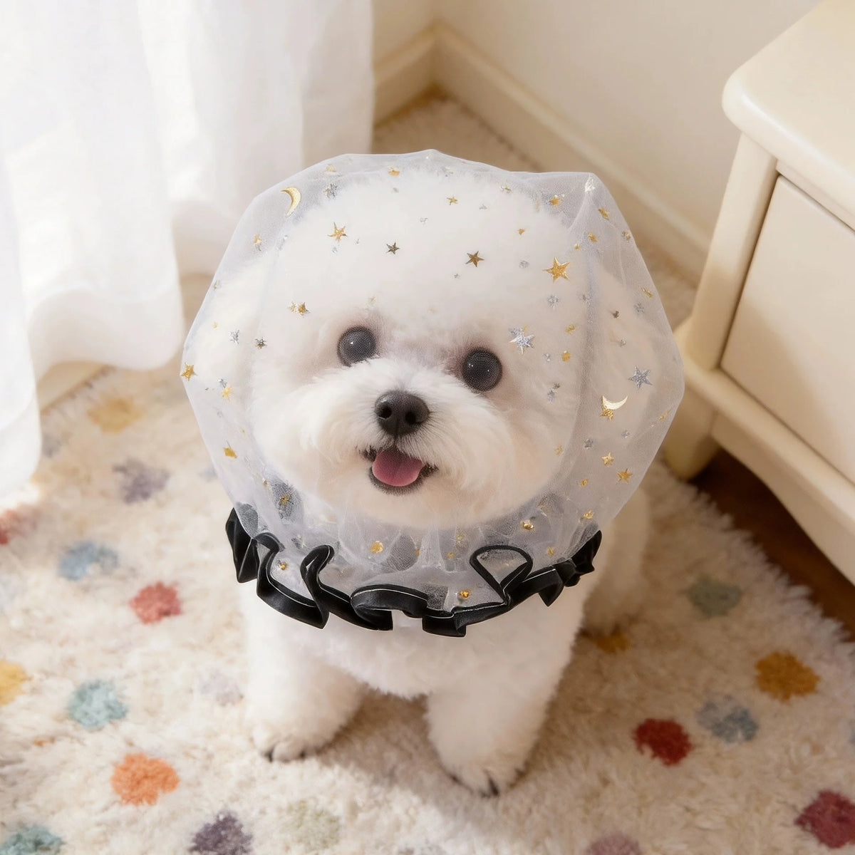 Breathable Dog Muzzle for Small Dogs – Anti-Licking Dog Muzzle Babs Grey