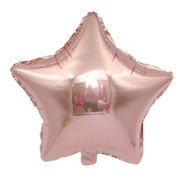 18" Star & Heart Foil Balloons for Parties & Weddings (5–50 pcs) Party Foil Balloons Babs B 40Pcs