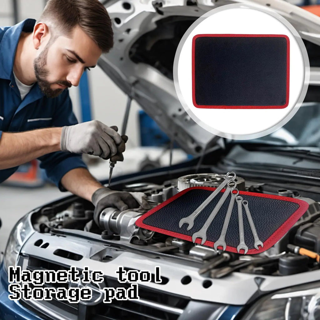 Magnetic Tool Pad – Flexible Leather Mat for Screws & Tools Magnetic Tool Mat Babs