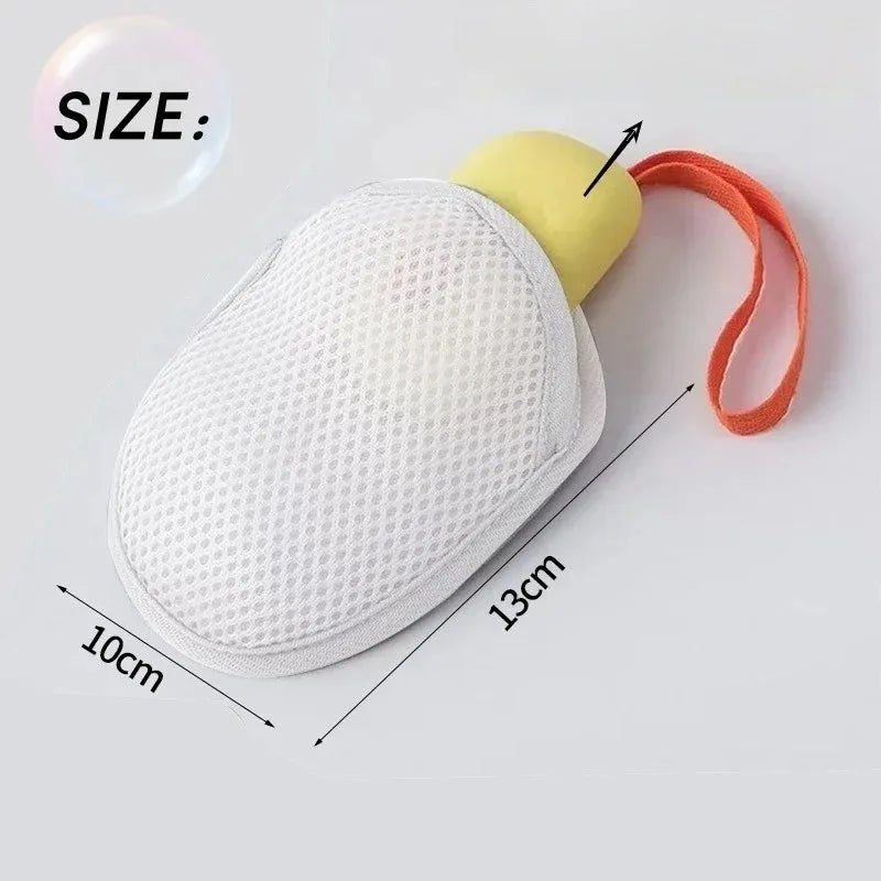 Foaming Soap Mesh Bag – Exfoliating Bath Sponge Bubble Maker Bath Exfoliating Sponge Babs