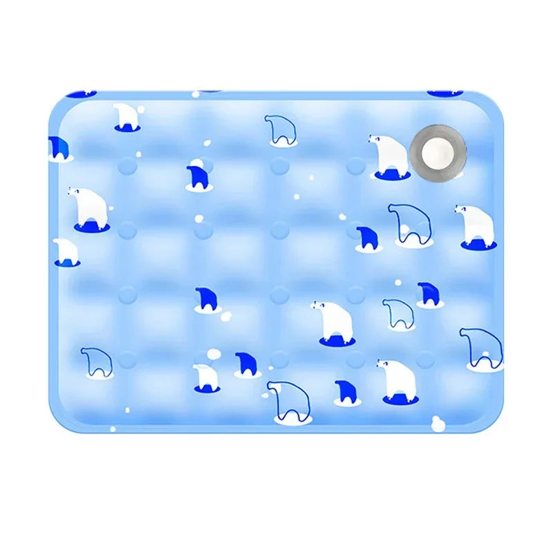 Dog Cooling Mat Extra Large – Summer Ice Pad for Cats & Dogs Pet Cooling Mat Babs Blue 30cmx40cm