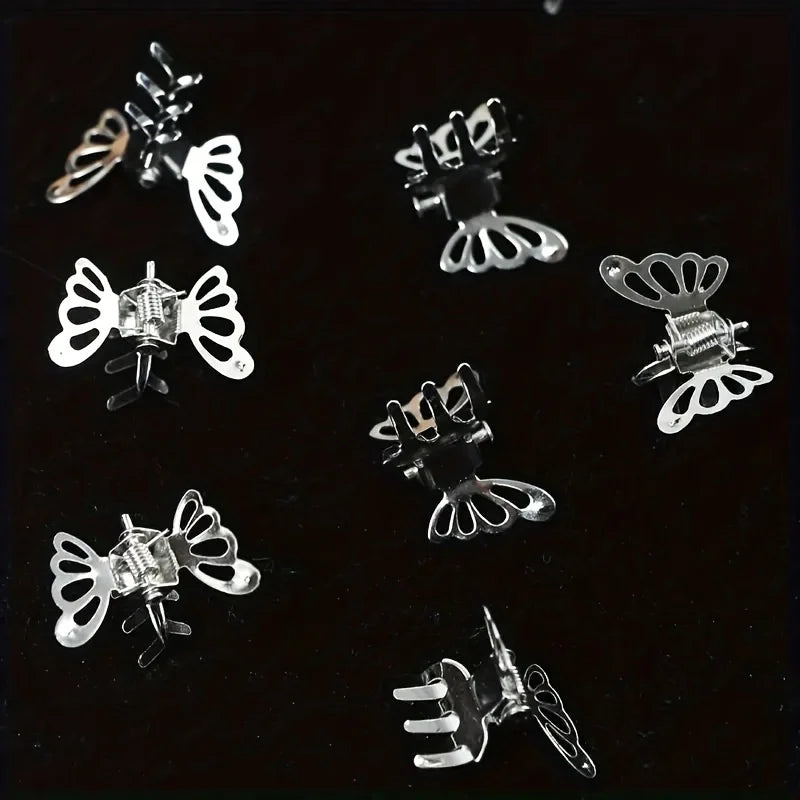 10pcs Butterfly Hair Clips for Braids – Vintage Alloy Bow Tie Set Hair Clips Set Babs
