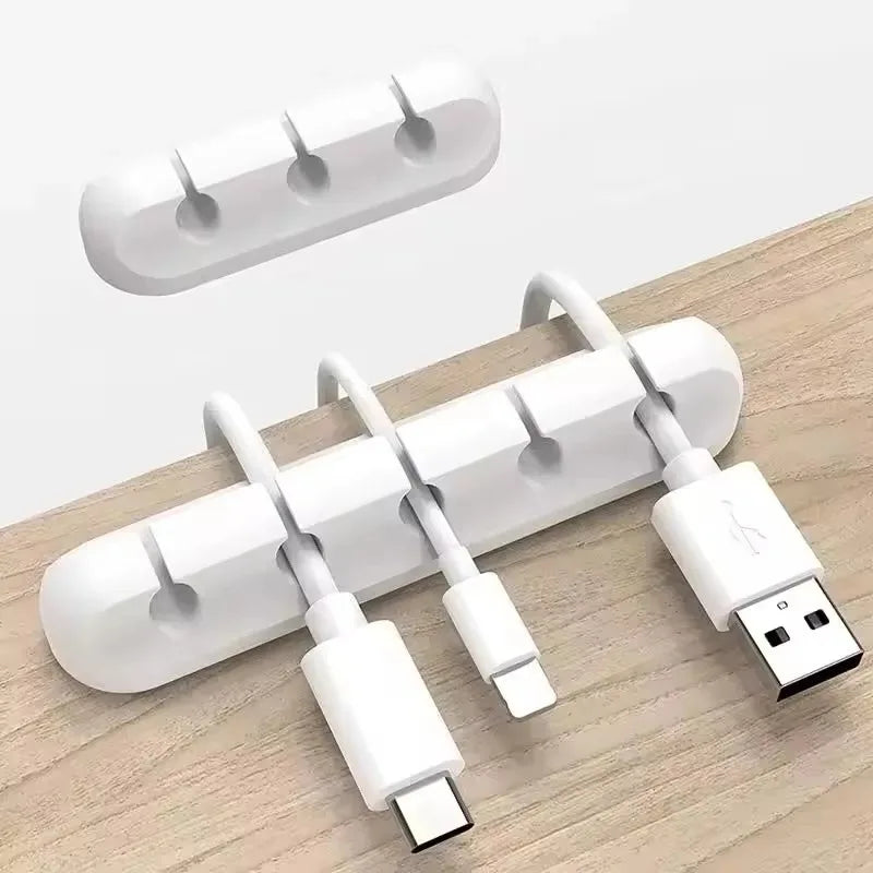 Silicone Cable Organizer Clips – USB Cable Winder & Desk Tidy Cable Management Clips Babs