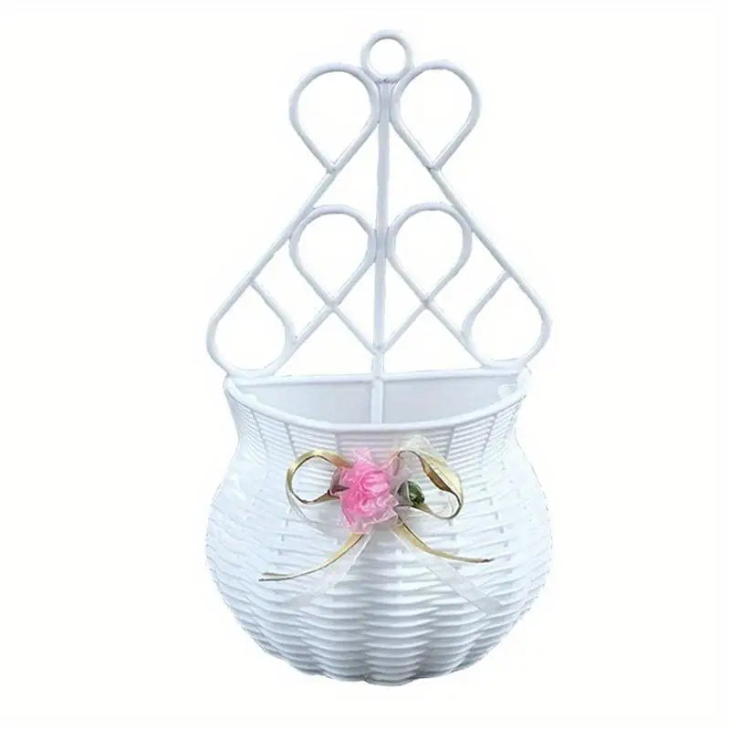 Hanging Rattan Wall Planter Basket | DIY Home Decor Vase Wall Hanging Planter Babs