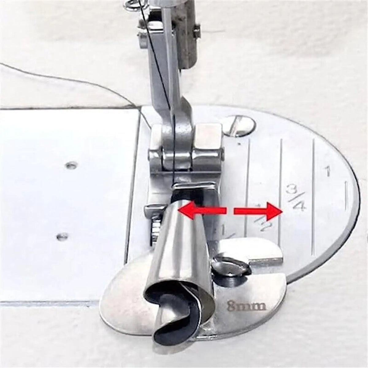 Rolled Hem Presser Foot 3–10mm Stainless Steel Universal Sewing Sewing Presser Foot Babs