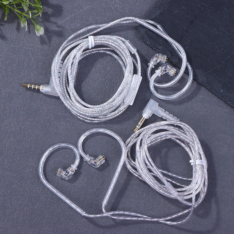 KZ Silver Plated Upgrade Cable 2Pin 3.5mm – 120cm Earphone Upgrade Cable Babs