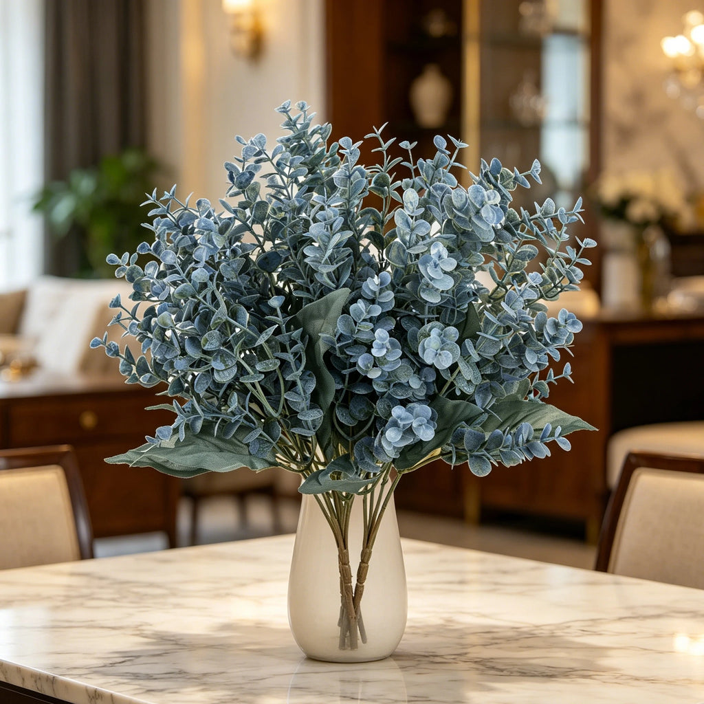 Artificial Eucalyptus Bouquet – Faux Floral Home & Wedding Decor Artificial Flower Bouquet Babs