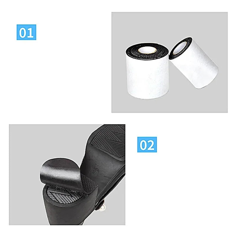 Non-Slip Rubber Heel Sole Protector Pads – Noise Reduction Shoe Sole Protector Babs