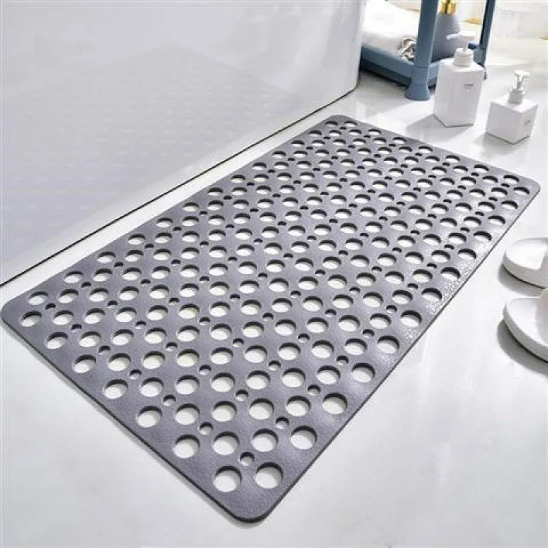 Diatomite Anti-Slip Bath Mat | Suction Cups & Drain Holes Anti-Slip Bath Mat Babs Grey 75x43cm