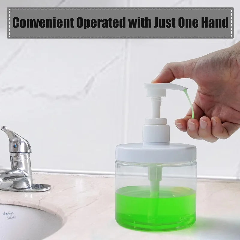 500/1000ml Refillable Pump Dispenser Bottle – Travel & Shower Pump Dispenser Bottle Babs