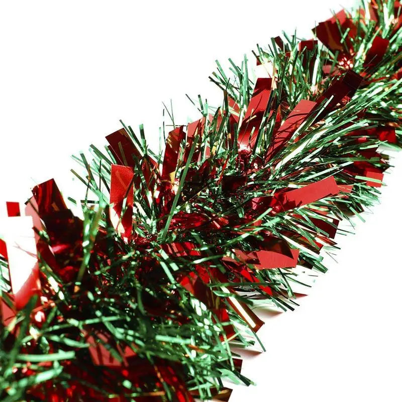Christmas Tinsel Garland Red & Green | 2M–10M Xmas Decor Christmas Tinsel Garland Babs