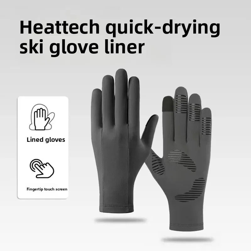 Touchscreen Fleece Glove Liners – Unisex Thermal Winter Gloves Fleece Glove Liners Babs