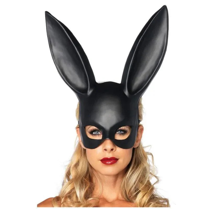 12pcs Black Bunny Rabbit Ear Masks – Party Masquerade Costume Masquerade Party Mask Babs