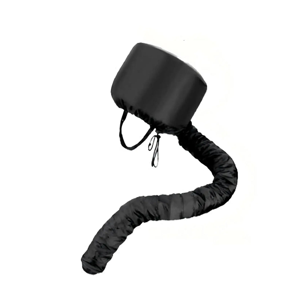 Reusable Hair Dryer Steamer Cap – Salon & Home Hair Care Hat Hair Steamer Cap Babs black