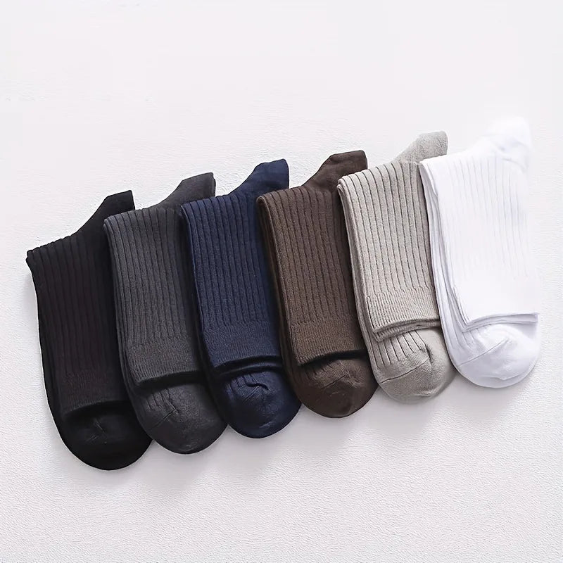 Men's Socks 5-Pair Set – Breathable, Soft, All-Season Men's Socks Babs