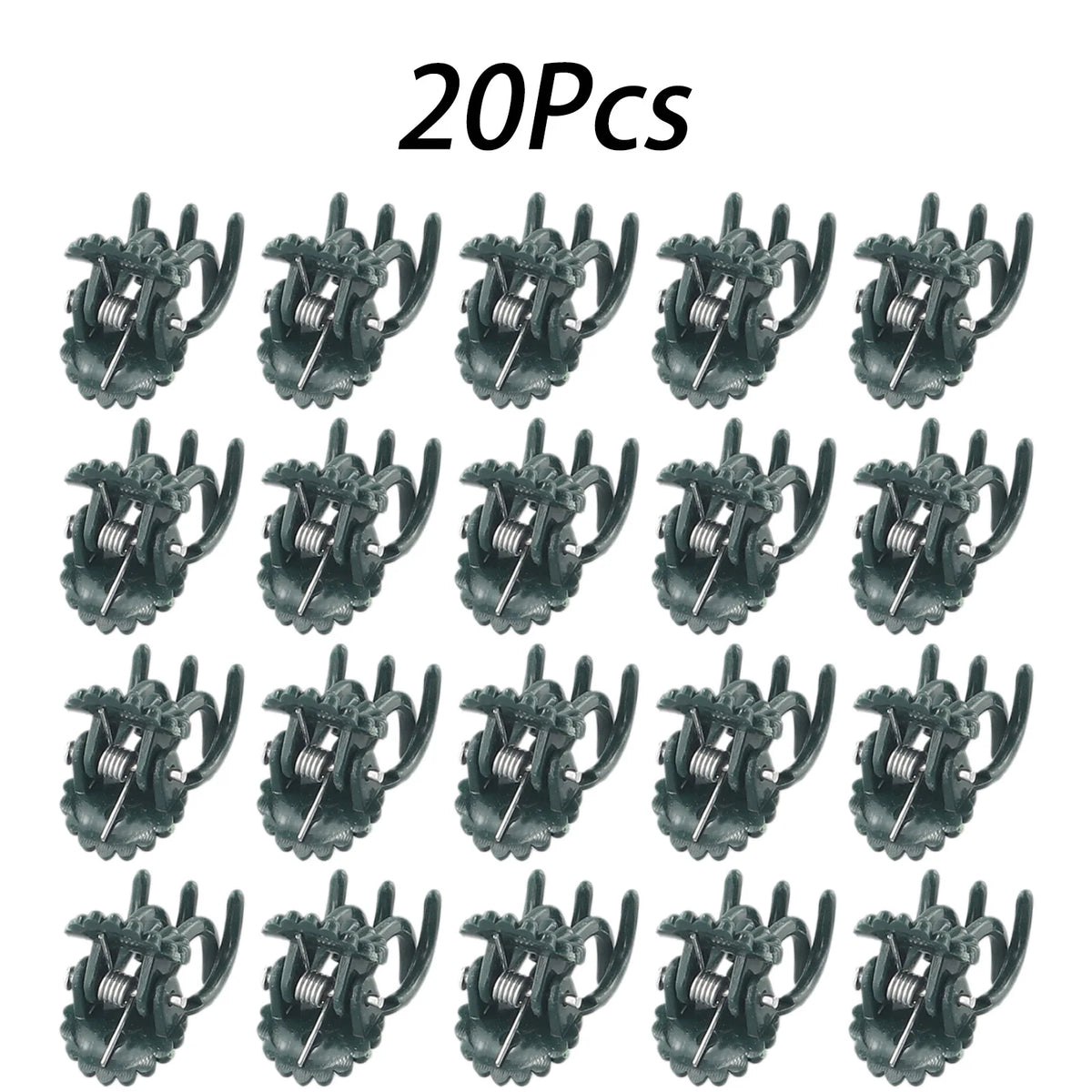 Plant Stem Clips – Orchid & Vine Support Stakes 20/40/100 Pcs Garden Plant Clips Babs 20pcs green