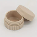 Leak-Proof Silicone Travel Containers – Cosmetic Organizer Set Silicone Travel Bottles Babs Light Coffee