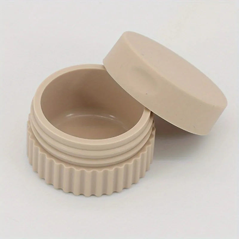 Leak-Proof Silicone Travel Containers – Cosmetic Organizer Set Silicone Travel Bottles Babs Light Coffee