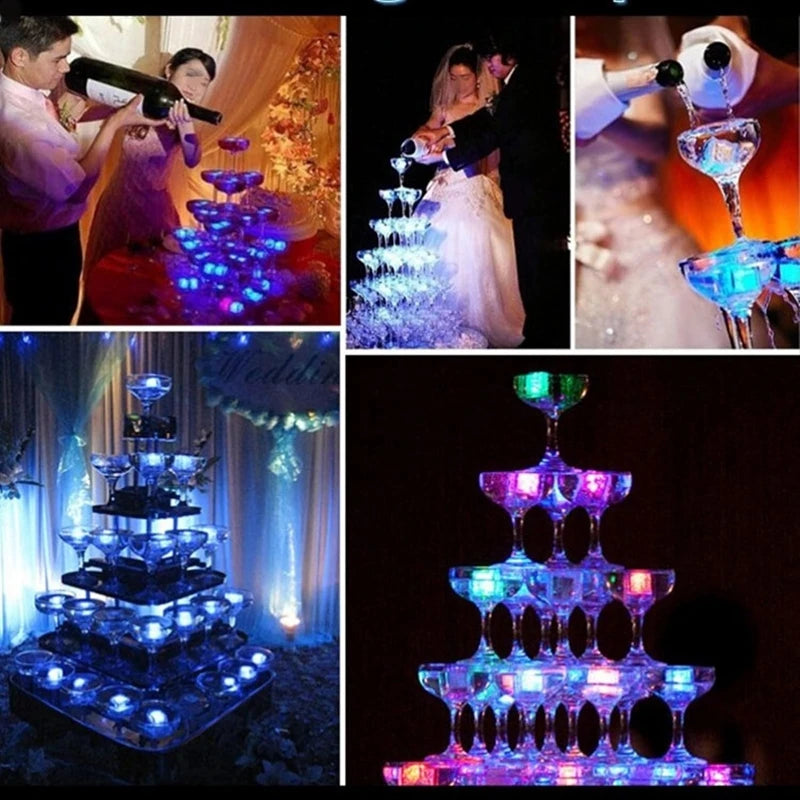 LED Glowing Ice Cubes Multicolor Flashing – Party & Bar Decor LED Party Decoration Babs