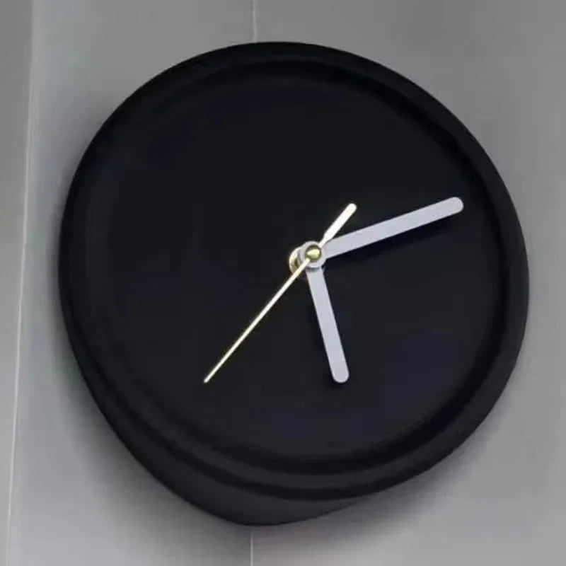 Silent Corner Wall Clock | Modern 3D Art Home Décor Wall Clock Babs Black