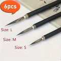 6 Pcs Fine Line Hook Painting Brushes – Golden Style Detail Set Fine Line Paint Brush Babs 6pcs