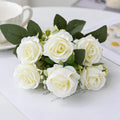 Artificial Silk Rose Bouquet – Wedding & Home Décor Artificial Flower Bouquet Babs 1 2 pcs