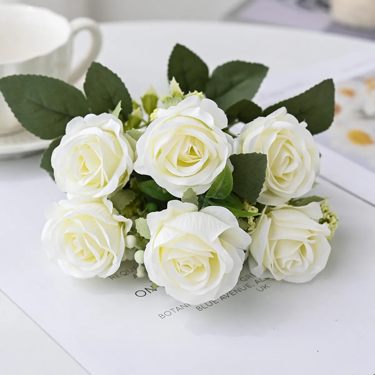Artificial Silk Rose Bouquet – Wedding & Home Décor Artificial Flower Bouquet Babs 1 2 pcs