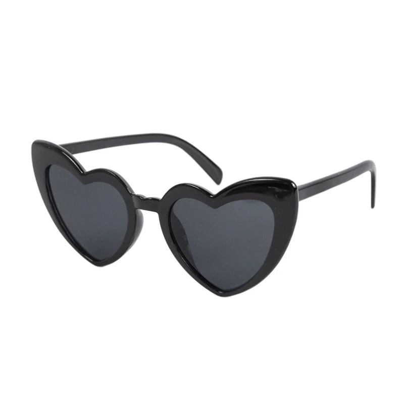 Heart Shaped Bachelorette Party Sunglasses | Bridal Shower Gift Party Novelty Sunglasses Babs 1pcs black