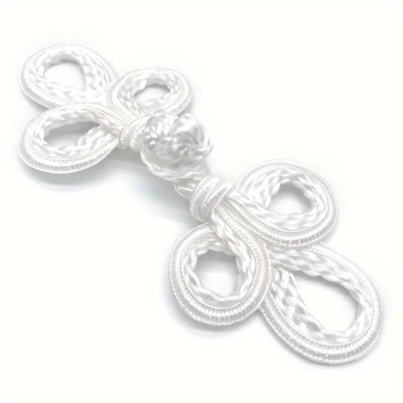 Hand-Woven Polyester Plate Buckle Buttons for Cheongsam & DIY Decorative Sewing Buttons Babs