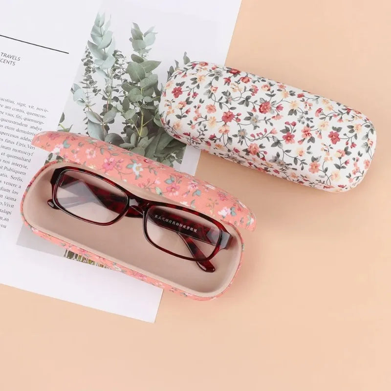Floral Fabric Hard Glasses Case – Eyewear Protector | Babs Eyeglass Case Babs