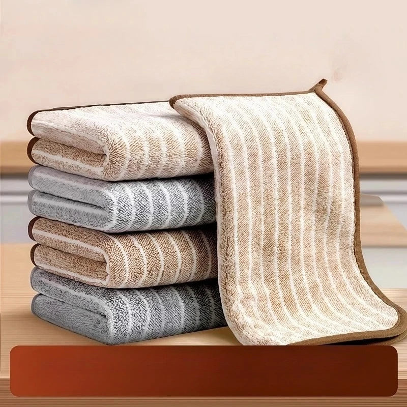 4pcs Thick Absorbent Kitchen Cleaning Cloths – Lint-Free Dish Towels Kitchen Cleaning Cloths Babs