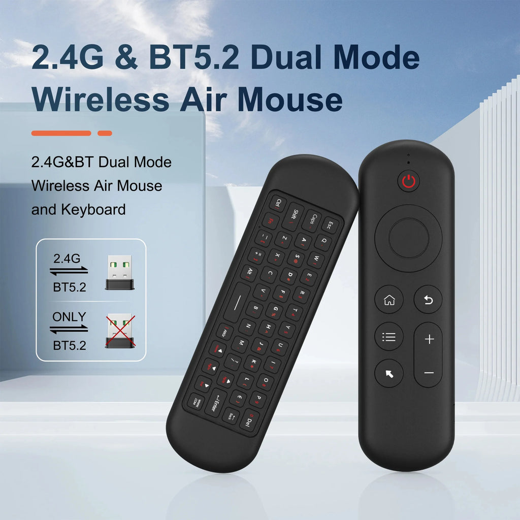 Wireless Air Mouse Remote & Mini Keyboard – BT5.2 + 7-Color Backlit Wireless Air Mouse Remote Babs