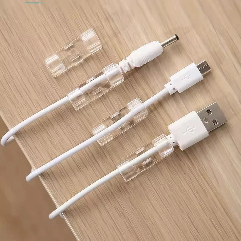 ABS Cable Organizer Clips – Desktop Cord & Wire Manager Cable Organizer Clips Babs