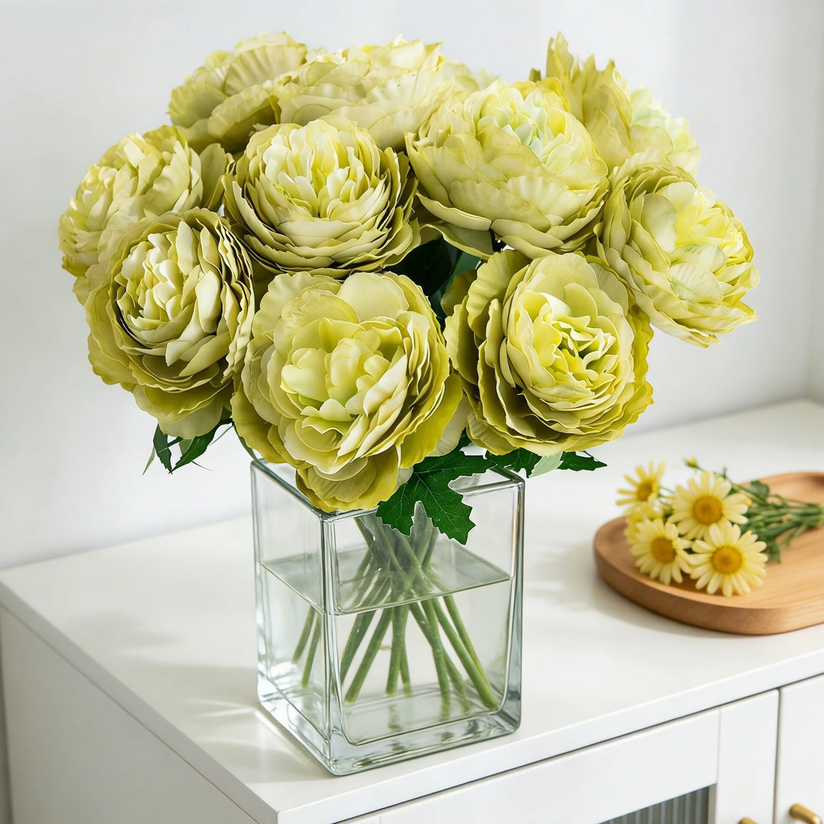 Artificial Silk Peony Flowers 4/8 Pcs – Wedding & Home Décor Artificial Silk Flowers Babs