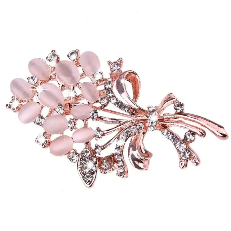 Women's Flower Brooch Pin – Zinc Alloy Fashion Jewelry Gift Fashion Brooch Pin Babs
