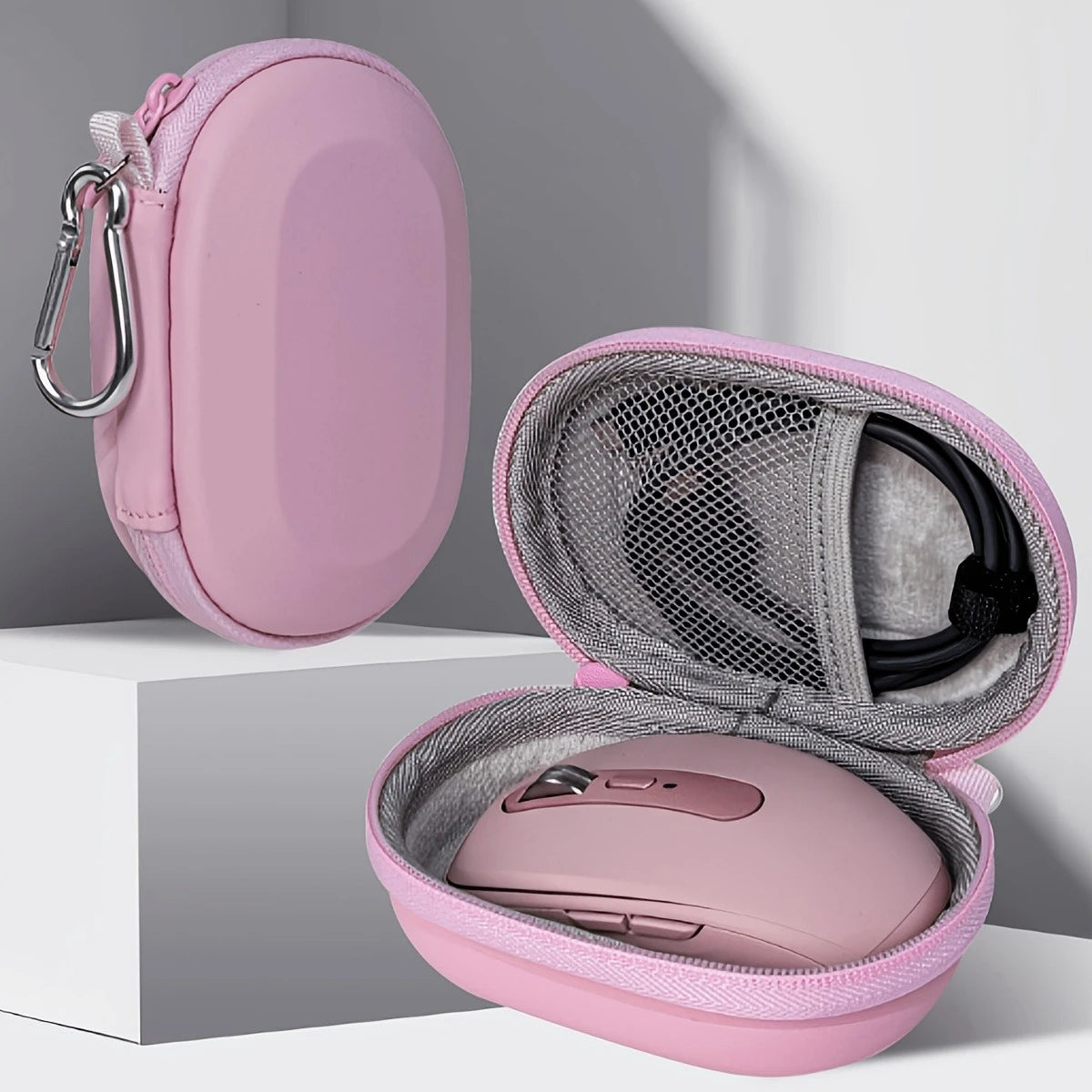 Shockproof Digital Storage Bag | Cable & Mouse Organizer Cable Organizer Bag Babs Pink
