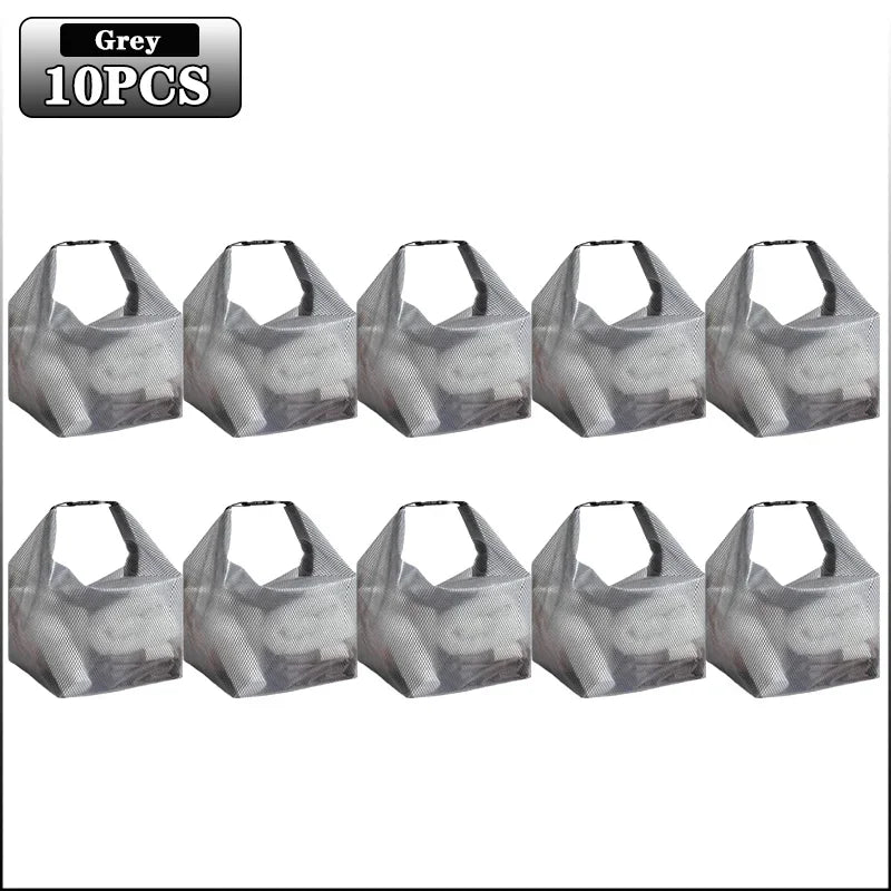 Waterproof Wet Dry Swimming Storage Bag | Travel Organizer Waterproof Storage Bag Babs Grey-10PCS L