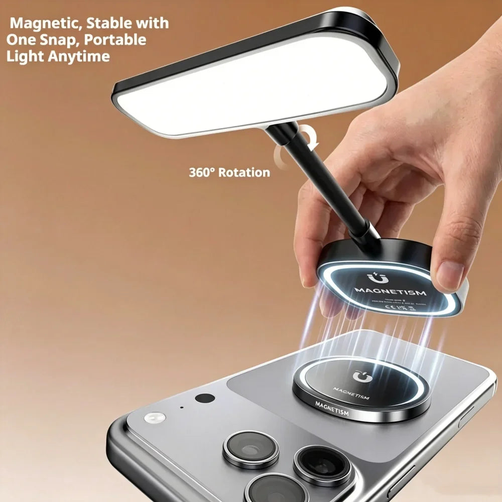 Magnetic Flexible LED Selfie Fill Light – Dimmable 3 Color Temps LED Selfie Fill Light Babs