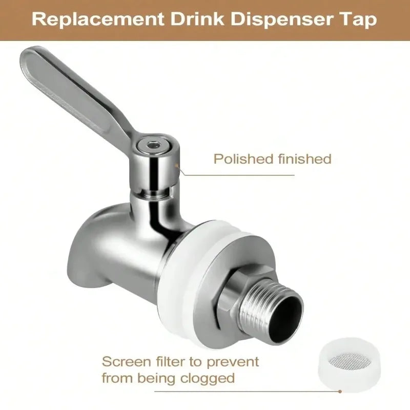 Stainless Steel Spigot Tap Faucet for Beverage Dispenser Beverage Dispenser Spigot Babs
