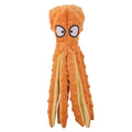 Interactive Squeaky Octopus Dog Toy – Plush Chew & Teething Interactive Dog Toy Babs orange