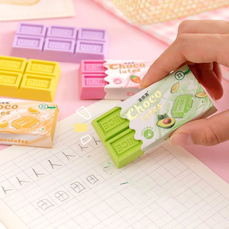 Kawaii Chocolate Eraser – Large Fun Rubber Eraser for Kids & Students Novelty Eraser Babs