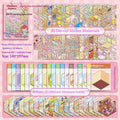 Kawaii 3D Scene Sticker Book – 20 DIY Themes, 50 Pages DIY Sticker Craft Book Babs A